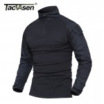 TACVASEN Male Camouflage T-shirts Army Combat Tactical T Shirt Military Men Long Sleeve T-Shirt Hunt T-shirts WHFE-022-2