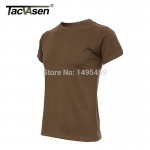 TACVASEN Summer Tactical T-shirts US Army Physical T-shirt military short-sleeve T-shirt 100% cotton wear TD-018