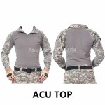 TACVASEN Tactical t-shirts military us army combat t-shirt cargo multicam Airsoft paintball clothing with knee pads TD-JNSZ-002