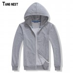 TANGNEST Couple Hoodie 2017 New Arrival Men's Solid Casual Slim Fit Hooded Sweatshirt Male Spring Style Hoodie S-3XL MWW840