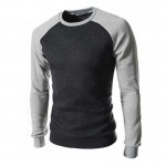 TANGNEST Men Sweatshirt 2017 New Spring&Autumn Men's Casual Patchwork O-neck Sweatshirt Pullover Slim Fit Fleece For Man MWW543