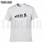 TARCHIA 2016 new summer brand evolution bicycle t-shirt cotton men short sleeve boy casual homme tshirt t tops tees plus fashion