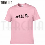 TARCHIA 2016 new summer brand evolution bicycle t-shirt cotton men short sleeve boy casual homme tshirt t tops tees plus fashion