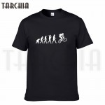 TARCHIA 2016 new summer brand evolution bicycle t-shirt cotton men short sleeve boy casual homme tshirt t tops tees plus fashion