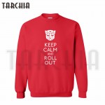 TARCHIA 2017 European Style fashion free shipping men hoodies keep calm and roll out crew neck sweatshirt personalized man coat