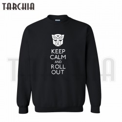 TARCHIA 2017 European Style fashion free shipping men hoodies keep calm and roll out crew neck sweatshirt personalized man coat