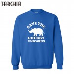 TARCHIA 2017 male pullover hoodies sweatshirt save the chubby uncorns personalized men boy casual parental survetement homme