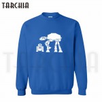 TARCHIA 2017 new brand R2-D2 AT-AT skateboard hoodies sweatshirt personalized man coat casual parental survetement homme marque