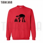 TARCHIA 2017 new brand R2-D2 AT-AT skateboard hoodies sweatshirt personalized man coat casual parental survetement homme marque