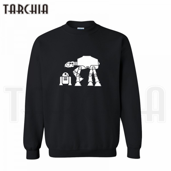 TARCHIA 2017 new brand R2-D2 AT-AT skateboard hoodies sweatshirt personalized man coat casual parental survetement homme marque