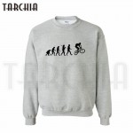 TARCHIA 2017 new fashion hoodies sweatshirt personalized evolution bicycle man coat casual parental survetement homme boy