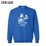 TARCHIA Men Sweatshirts 2017 New REPS FOR JESUS Letter Print Long Sleeve Hoodies Man Hip Hop Sweatshirt Hombre Plus Size XXL