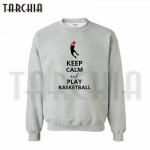 TARCHIA free shipping European Style fashion men hoodies keep calm play pullover crew neck sweatshirt personalized man coat