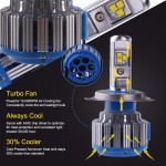 TC-X LED Car Light Dual Beam H4Hi/Lo 9003 9004 H13/9008 9007/HB5 Car Lighting Far Distance Short Distance Halogen Replacement
