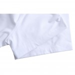 TEEHEART Customized Men's T Shirt Print Your Own Design High Quality Send Out In 3 Days White Color 