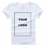 TEEHEART Customized Men's T Shirt Print Your Own Design High Quality Send Out In 3 Days White Color 