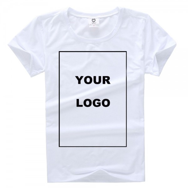 TEEHEART Customized Men's T Shirt Print Your Own Design High Quality Send Out In 3 Days White Color 