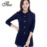 TLZC Belt Decorate Lady Slim Jackets Plus Size L-4XL Korean Trendy Big Pockets Design Single Breasted Charm Woman Fashion Coat