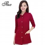 TLZC Belt Decorate Lady Slim Jackets Plus Size L-4XL Korean Trendy Big Pockets Design Single Breasted Charm Woman Fashion Coat