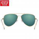 TRIUMPH VISION HD Polarized Aviator Sunglasses Women Pink Mirror Pilot Polaroid Sun Glasses For Women Brand Shades Oculos Female