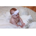 TWDVS Kids Chiffon 3 Flower Hair band Elastic hair Accessories Ring Headband Hids Flower Hair Accessories W001