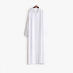 [TWOTWINSTYLE] 2017 Summer Long Sleeves Shirt Dress Women Sides Slit Buttons Multi Way to Wear New Clothing Black White Fashion