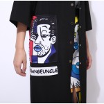 [TWOTWINSTYLE] 2017 new print big pocket long trench women coat black windbreaker thin clothing fashion