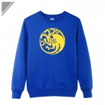 Targaryen Dragon dresses for men winter Movie A Song of Ice and Fire printed cotton long sleeve swag casual sweatshirt plus size