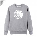 Targaryen Dragon dresses for men winter Movie A Song of Ice and Fire printed cotton long sleeve swag casual sweatshirt plus size