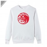 Targaryen Dragon dresses for men winter Movie A Song of Ice and Fire printed cotton long sleeve swag casual sweatshirt plus size