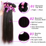 The Best Quality Peruvian Virgin Hair Straight 2 Hair Bundles Peerless Virgin Hair Top Hair Extensions Wholesale Price Color 1B
