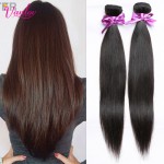 The Best Quality Peruvian Virgin Hair Straight 2 Hair Bundles Peerless Virgin Hair Top Hair Extensions Wholesale Price Color 1B