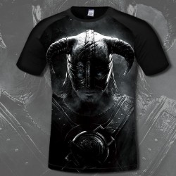 The Elder Scrolls Men's Cotton T shirt Comfortable Game Skyrim 3D Print T-shirts Casual Anime Clothing flexible fashion shirt