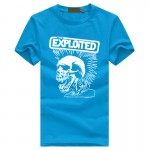 The Exploited print men's fashion t-shirts Cute punk Skull Graphics brand tee shirt Hip Hop Casual Fitness homme Swag clothing