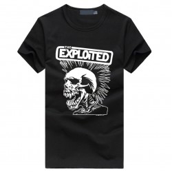 The Exploited print men's fashion t-shirts Cute punk Skull Graphics brand tee shirt Hip Hop Casual Fitness homme Swag clothing