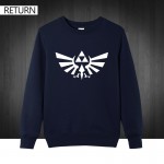 The Legend of ZELDA triforce logo game Mens Men Hoodies Fashion 2016  Pullover Cotton Men's Sweatshirt Free shipping