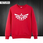 The Legend of ZELDA triforce logo game Mens Men Hoodies Fashion 2016  Pullover Cotton Men's Sweatshirt Free shipping