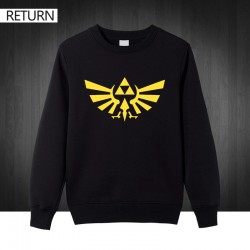 The Legend of ZELDA triforce logo game Mens Men Hoodies Fashion 2016  Pullover Cotton Men's Sweatshirt Free shipping