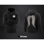 The Walking Dead Zombie Daryl Dixon Wings Cotton Sweatshirts Hoodie Zip-up Coat Jacket Sportswear