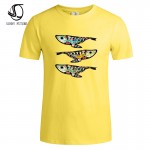 Three fish New Fashion Men / Women t-shirt funny print 2017 summer cool t shirt street wear tops tees