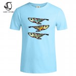 Three fish New Fashion Men / Women t-shirt funny print 2017 summer cool t shirt street wear tops tees