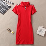 Timmiury Summer Women Embroidery Dress Sexy Party Dresses Sheath Black/White/Red Cotton V-neck Mini Office Dress Elbise Vestido