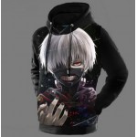 Tokyo Ghoul Hoodies Mens Hooded Pullovers Ken Kaneki Printed Male Hoody 3D Printing Hooded Sweatshirts Free Shipping