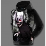 Tokyo Ghoul Hoodies Mens Hooded Pullovers Ken Kaneki Printed Male Hoody 3D Printing Hooded Sweatshirts Free Shipping