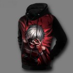 Tokyo Ghoul Hoodies Mens Hooded Pullovers Ken Kaneki Printed Male Hoody 3D Printing Hooded Sweatshirts Free Shipping