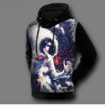 Tokyo Ghoul Hoodies Mens Hooded Pullovers Ken Kaneki Printed Male Hoody 3D Printing Hooded Sweatshirts Free Shipping