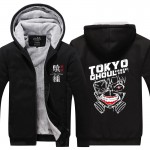 Tokyo Ghoul Luminous printed hot anime Tokyo Ghoul Hoodies Men long-sleeve Thicken Zipper Fleece coats Sweatshirts men Plus Size