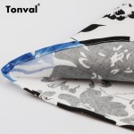 Tonval 4XL 5XL Plus Size Women Flower Floral Tunic Dress Half Sleeve Autumn Vintage Tunic Elegant Winter Black Dresses
