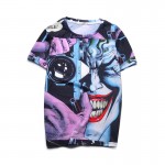 Top Quality Printed 3D T Shirts Novelty Joker Design Summer Cartoon Tee Cool Tee Tops Clothes For Mens/Womens 16#