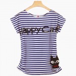 Top Selling Women Tshirt 2017 Summer Cotton Print Short Sleeve Loose Vintage Fashion Tee T-shirt for Woman's Girl Tops Female 